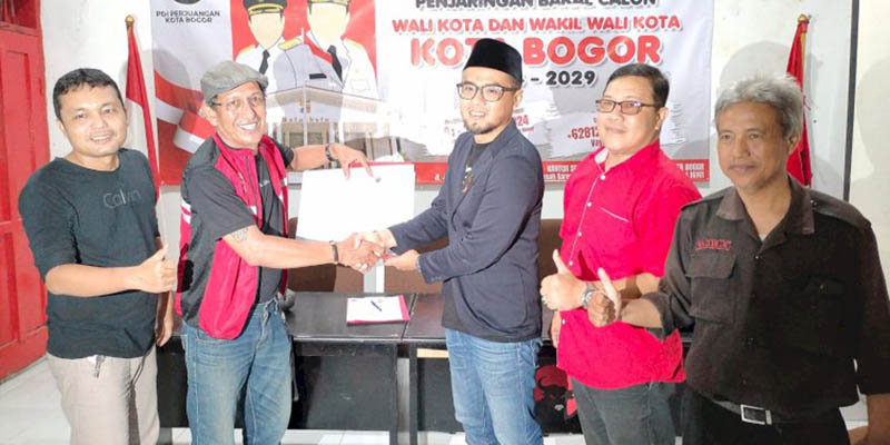 PDIP Dipilih Eka Maulana sebagai Kendaraan Menuju Pilkada Kota Bogor