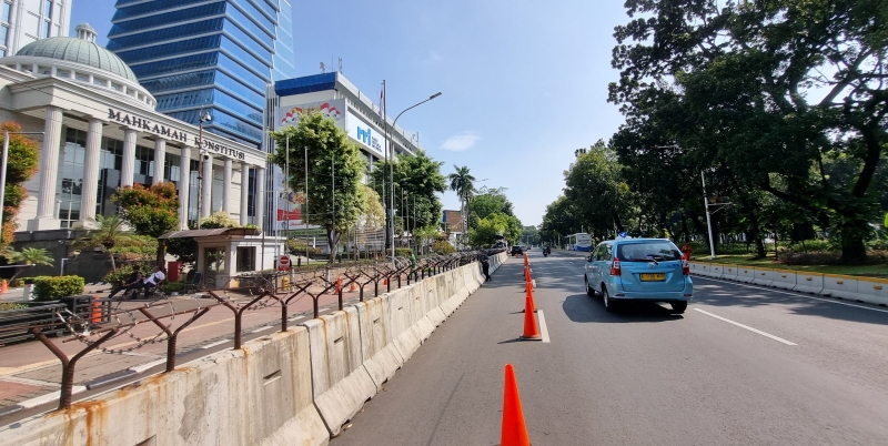 Jalan Medan Merdeka Barat Tetap Normal Meski Ada Sidang Sengketa Pileg