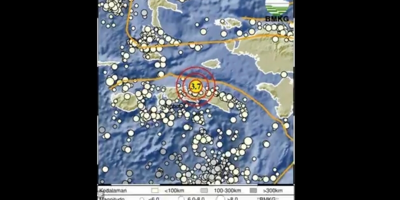 Baru Saja Maluku Utara Diguncang Gempa Magnitudo 3,7