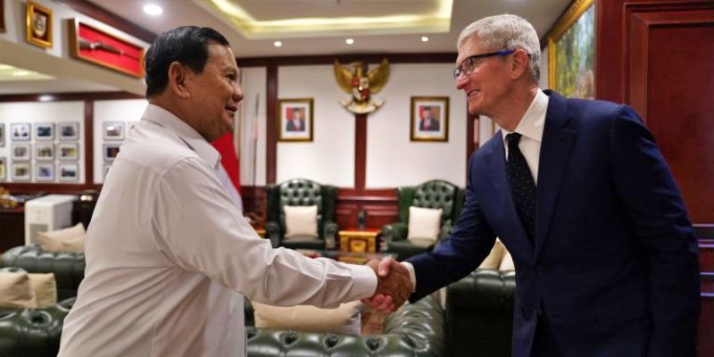 CEO Apple Kaget Prabowo Menang Telak