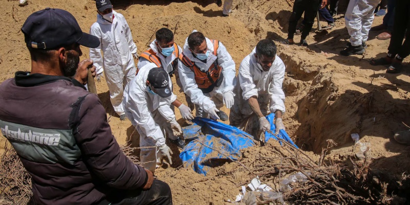 283 Mayat Ditemukan Membusuk di RS Nasser Gaza