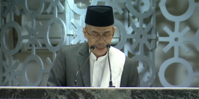 Di Depan Jokowi, Khatib Masjid Istiqlal Ceramah soal Perubahan