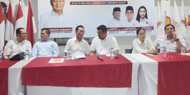 Bobby Nasution Mendaftar Cagub ke Gerindra Sumut