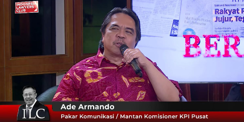 Kritik Pasal Larangan Jurnalisme Investigasi, Ade Armando: Siapa Sponsornya?