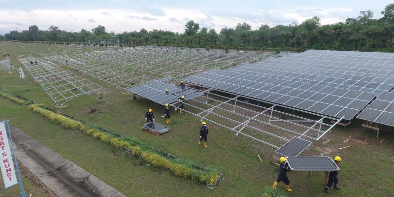 Transisi Energi, Pertamina Hulu Rokan Manfaatkan PLTS Terbesar di Indonesia