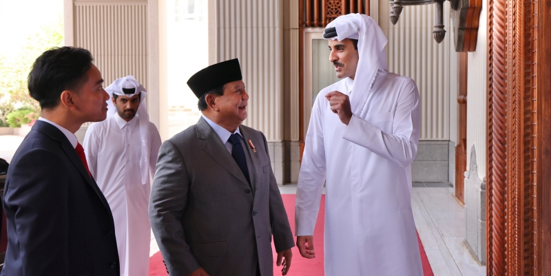 Prabowo Didampingi Gibran Temui Emir Qatar Bahas Kerja Sama hingga Gaza
