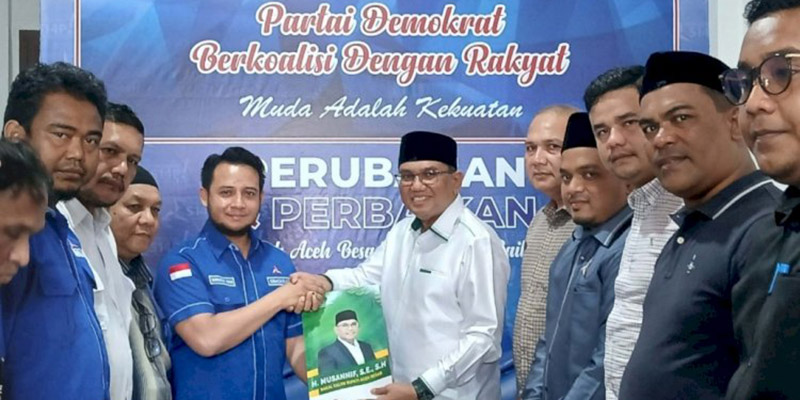 Kader PKB Daftar sebagai Bacabup Aceh Besar lewat Demokrat