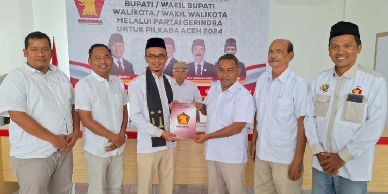 Rasyid Bancin Daftar Bacalon Walkot Subussalam Ke DPD Gerindra Aceh