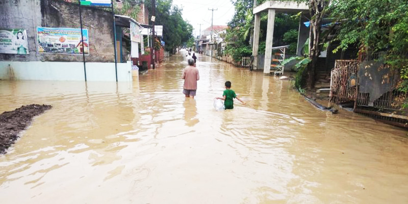 Cisanggarung Meluap, Cirebon Kembali Terendam Banjir