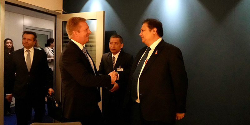 Temui Menko Airlangga, Menteri Perdagangan Selandia Baru Anggap Indonesia Penting bagi OECD