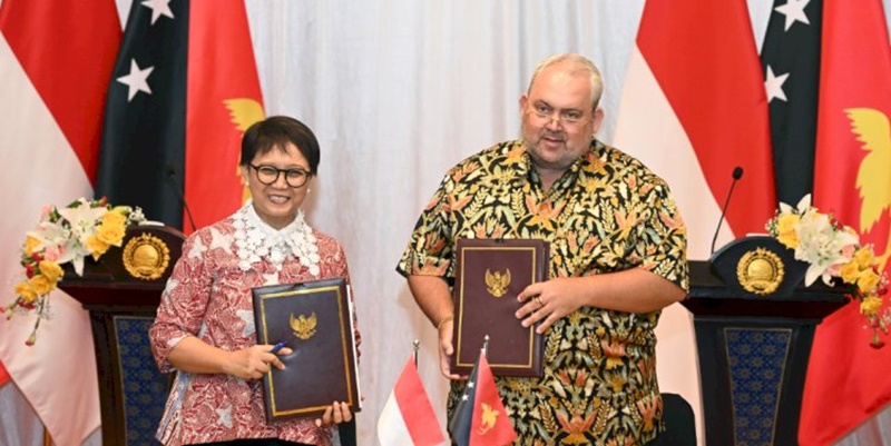 Indonesia-Papua Nugini Tandatangani Sejumlah Perjanjian Kerja Sama