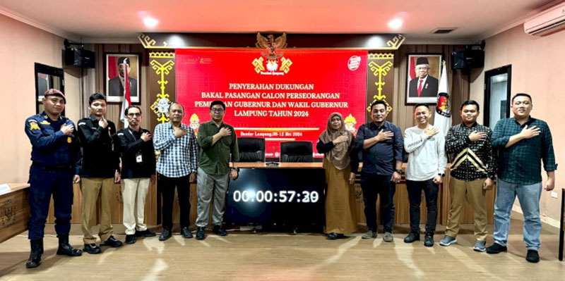 KPU Lampung Pastikan Tak Ada Calon Perseorangan pada Pilgub 2024