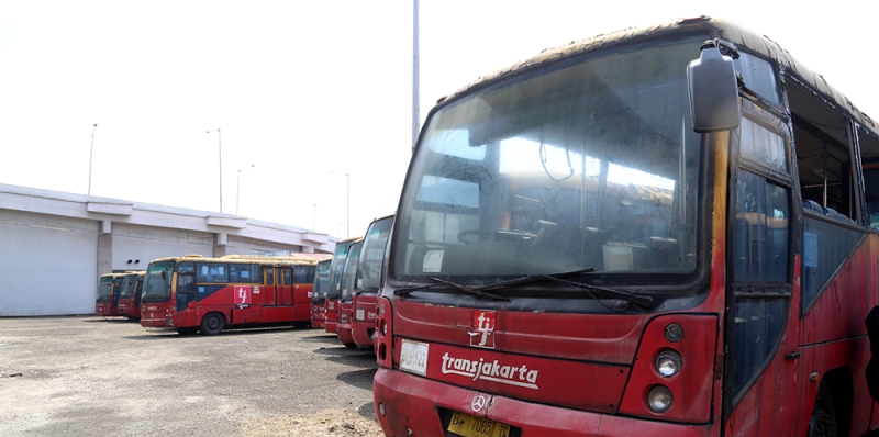 36 Bangkai Bus Transjakarta Raib