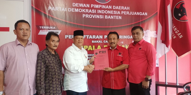 Usai ke PAN, Eden Gunawan Daftar Bacagub Banten ke PDIP dan Nasdem