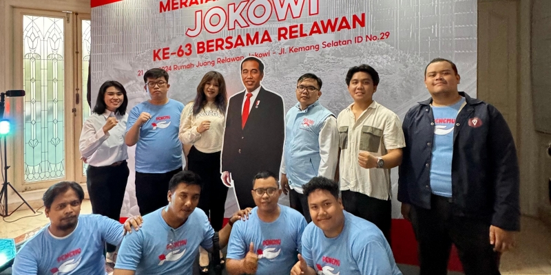 HUT Ke-63, Relawan: Semoga Jokowi jadi Bapak Rakyat Indonesia