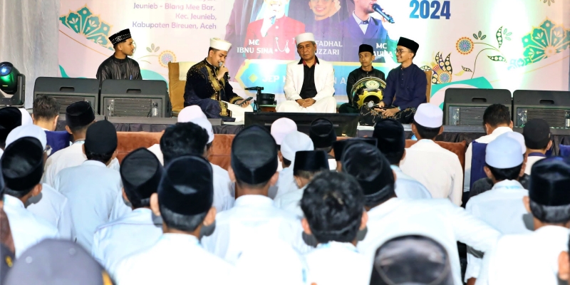 Santri Antusias Hadiri Amanah Goes to Dayah di Bireuen