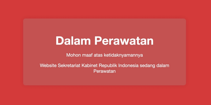 Situs Web Setkab dan KPK <i>Down!</i>