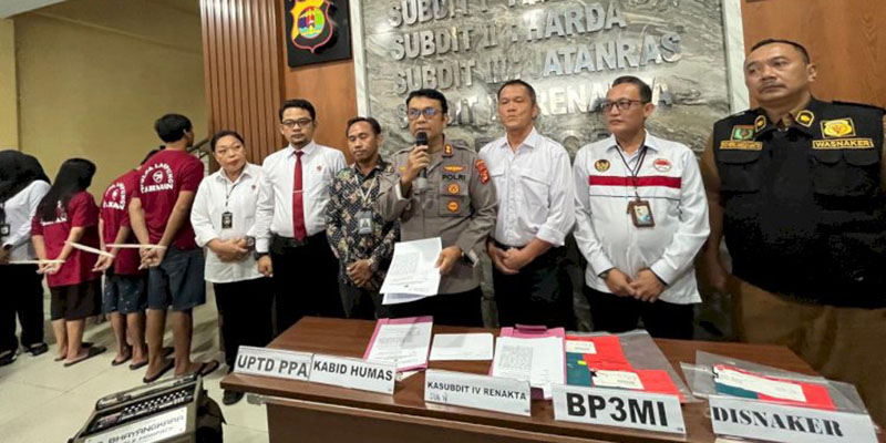 Polda Lampung Bongkar Kasus TPPO ke Malaysia