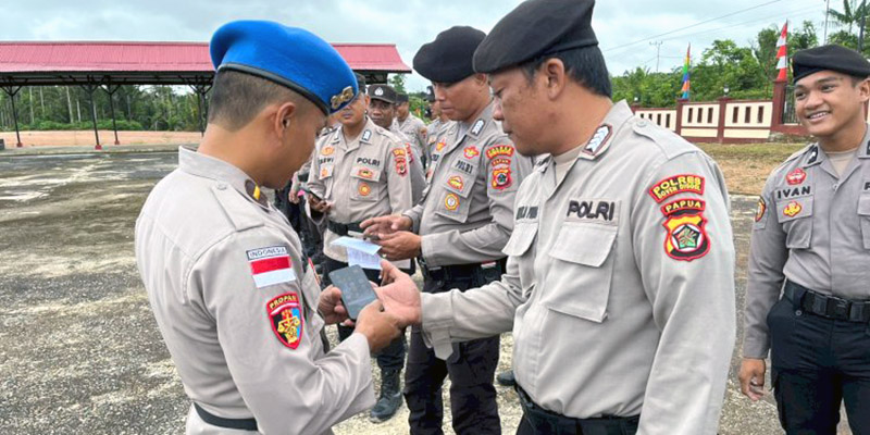 Antisipasi Judi Online, Polres Boven Digoel Razia Ponsel Personel