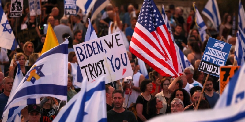 Ribuan Warga Israel Dukung Rencana Gencatan Senjata Biden
