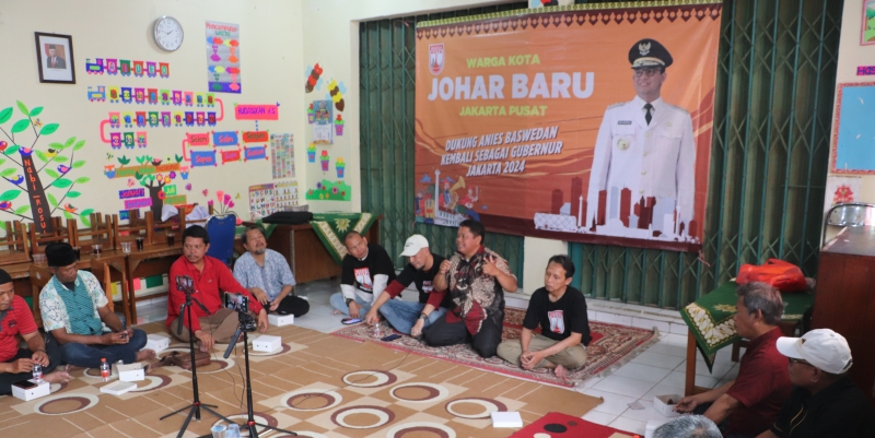 Warga Johar Baru Ramai-ramai Dukung Anies