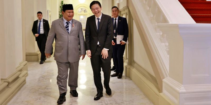 Temui PM Singapura yang Baru, Prabowo Bahas Kerjasama Pertahanan
