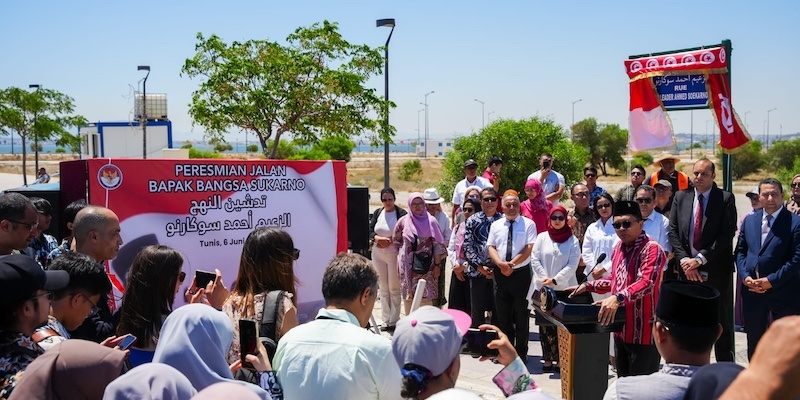 Peringati HUT Sang Proklamator, Tunisia Hadiahkan Jalan Ahmed Sukarno