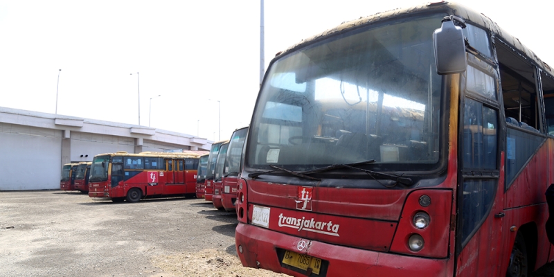 Ratusan Bus Transjakarta Bobrok Dilelang