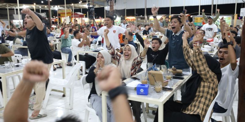 Bersama Amanah, Pemuda Aceh Totalitas Dukung Timnas Indonesia