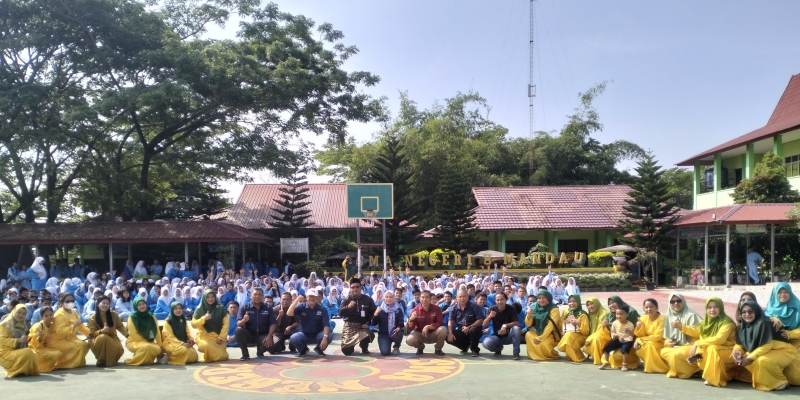 JMSI Riau Goes To School Berlangsung Meriah di SMAN 8 Mandau