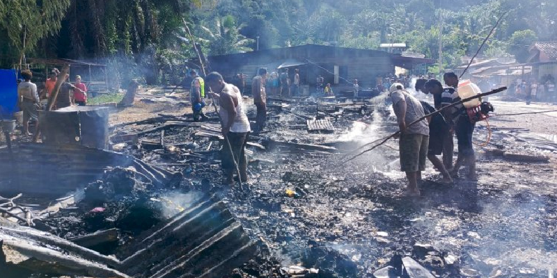 Tiga Rumah Habis Terbakar di Aceh Tenggara, Korban Mengungsi