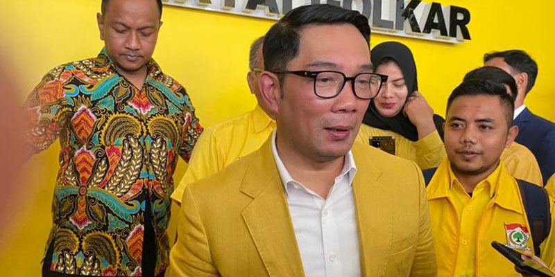 Golkar dan PDIP Didorong Berkoalisi Usung Ridwan Kamil-Ono Surono