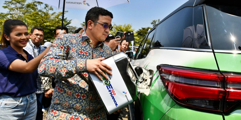 Kolaborasi Bareng Toyota, Pertamina Uji Coba Bioetanol 100 Persen di GIIAS