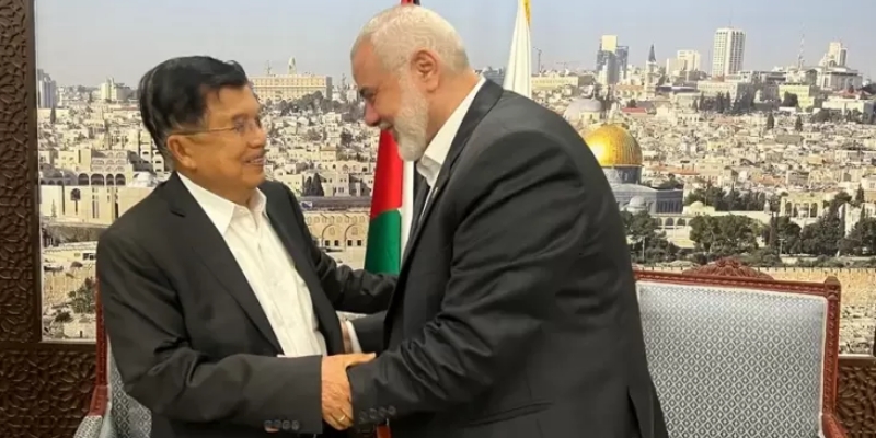 Bertemu Petinggi Hamas di Qatar, JK Sampaikan Dukungan untuk Palestina