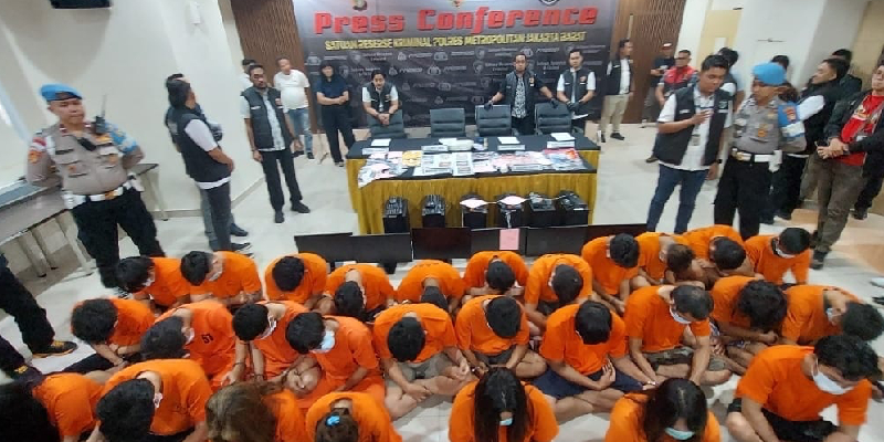 Polres Jakbar Ungkap 23 Kasus Judi Online Asal Kamboja Beromzet Rp 200 Miliar