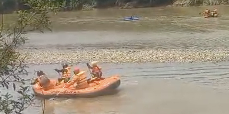 Sungai Barumun di Mandailing Natal Meluap, Dua Warga Hanyut