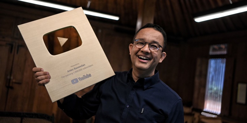 Channel YouTube Anies Tembus 1 Juta Subscriber