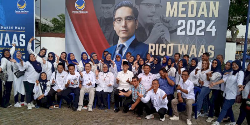 Rico-Zaki Didukung Relawan Bobby Nasution