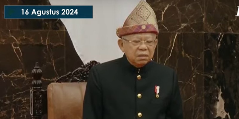 Menerka Pakaian Adat Palembang Ma’ruf Amin di Sidang Tahunan MPR