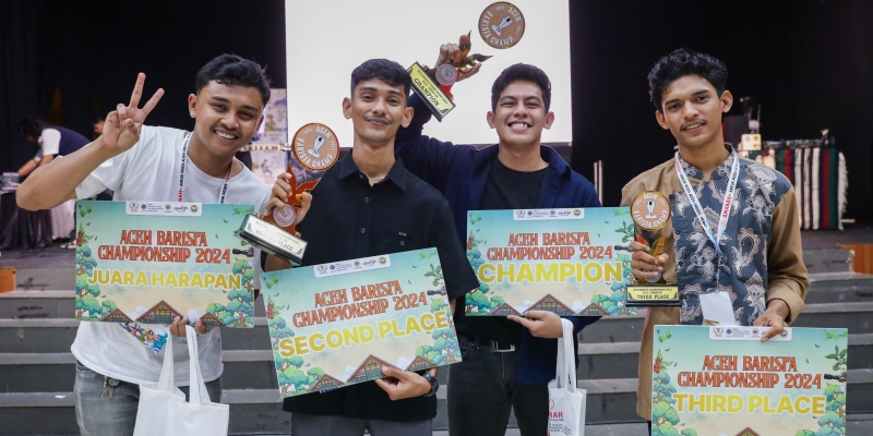 Digagas Amanah, Pemuda Lhokseumawe Juara Aceh Barista Champ 2024