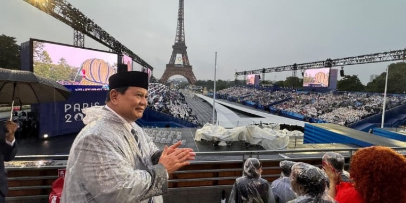 Prabowo Bangga Indonesia Raya Berkumandang di Olimpiade Paris