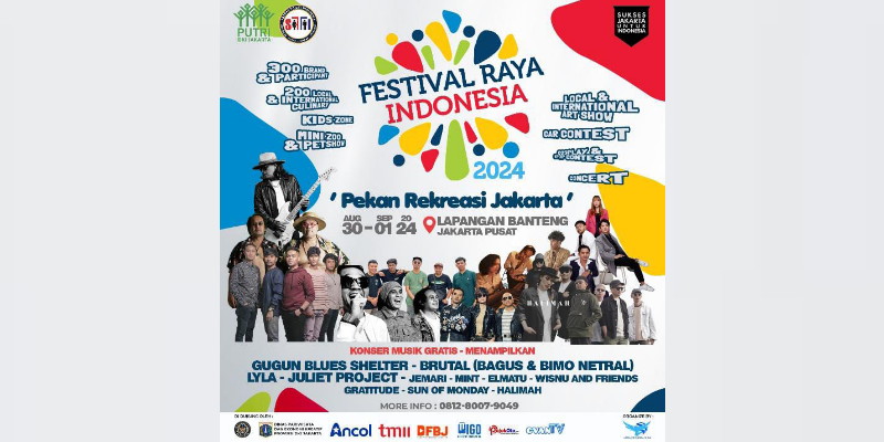 Siap-siap, Ada Panggung Budaya dan Konser Gratis di Festival Raya Indonesia 2024 <i>!</i>