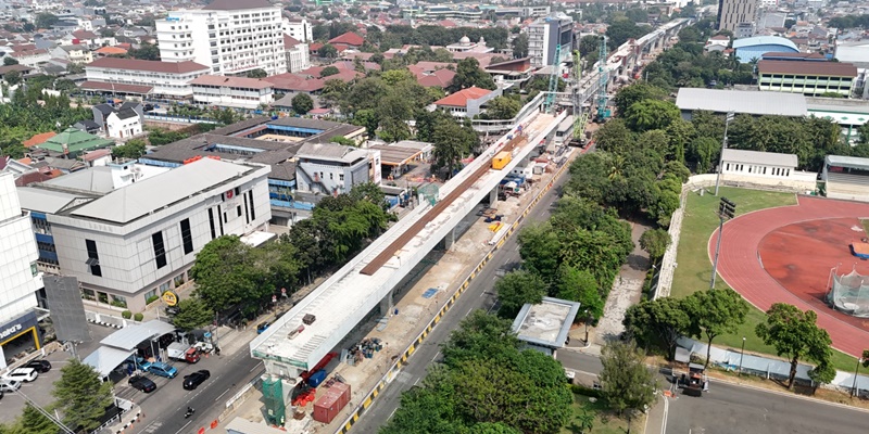 Proyek LRT Jakarta Fase 1B Garapan Waskita Karya Capai Kemajuan