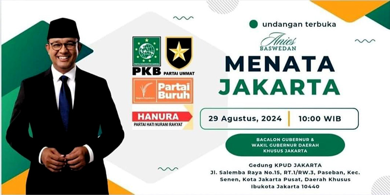 Beredar Poster PKB Kembali Dukung Anies, Partai Buruh Acungi Jempol