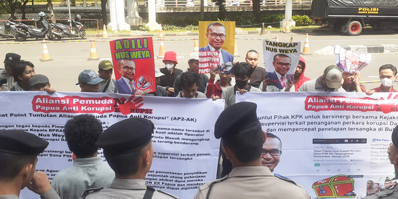 Geruduk KPK, Aliansi Pemuda Papua Minta Dugaan Korupsi PON Papua Diusut