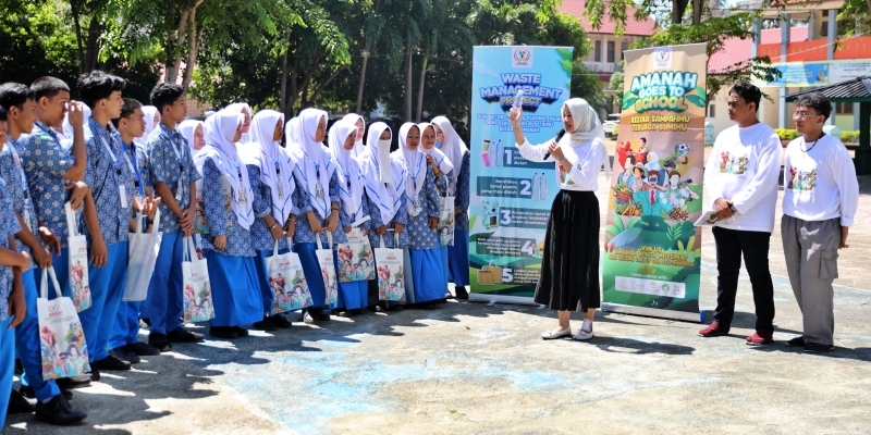 <i>Goes To School</i>, Amanah Ajak Pelajar Kelola Sampah untuk Kelestarian Lingkungan