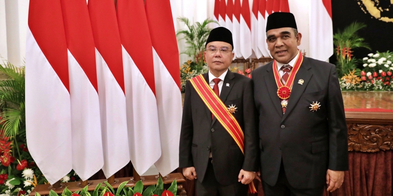 Dua Kader Terbaik Gerindra Terima Bintang Mahaputera dari Presiden Jokowi