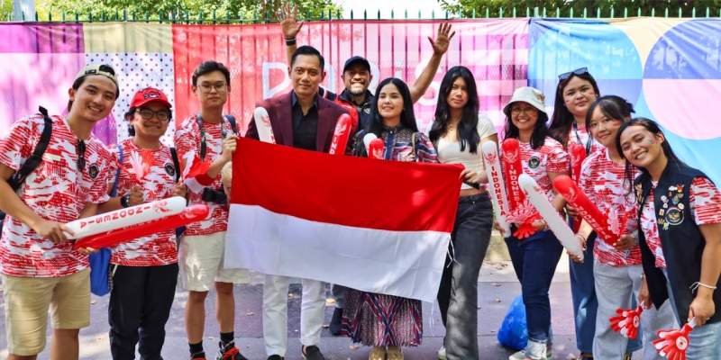 AHY Hadir Berikan Semangat Bagi Kontingen Indonesia di Olimpiade Paris 2024