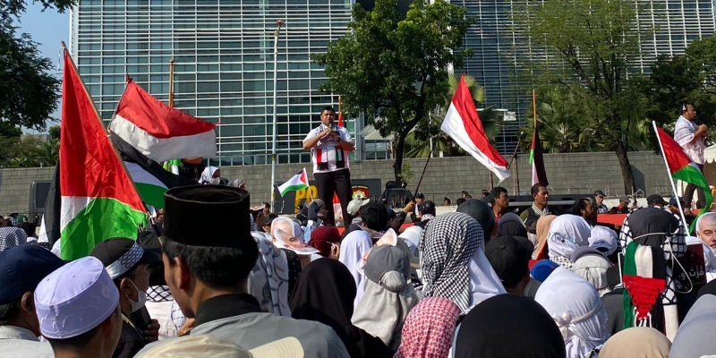 Suara Nyaring di Kedubes AS: Kembalikan Tanah Palestina<i>!</i>