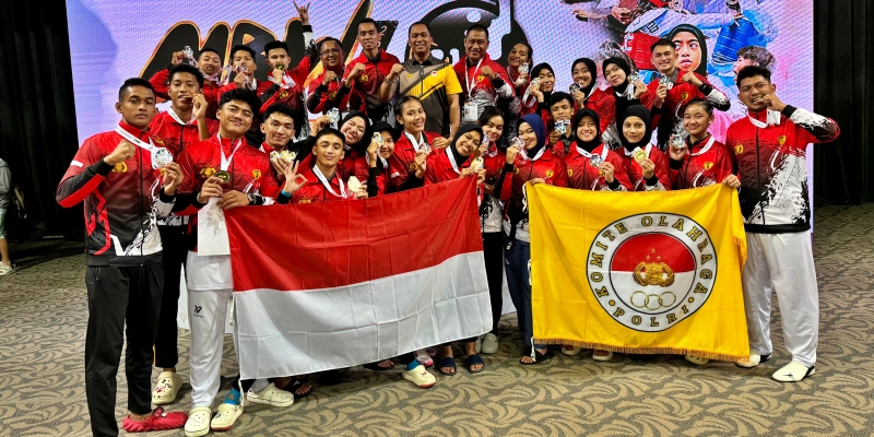 Tim Taekwondo Garbha Presisi Polri Juara Umum Kejuaraan Internasional di Malaysia